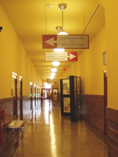 Hallway at Brown v. Board School