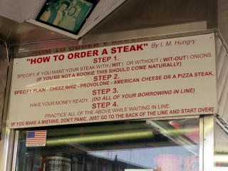 How to Order a Cheesesteak