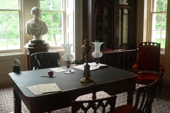 Martys Desk and Bust